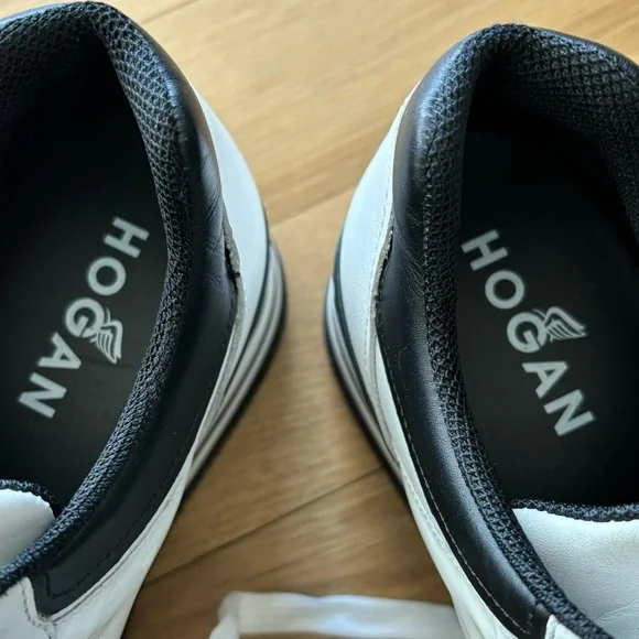 Hogan white leather platform sneakers Size 8 - Picture 8 of 10